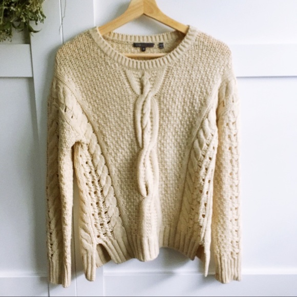 Vince Sweaters - VINCE- Cable Knit Pullover Sweater wool blend